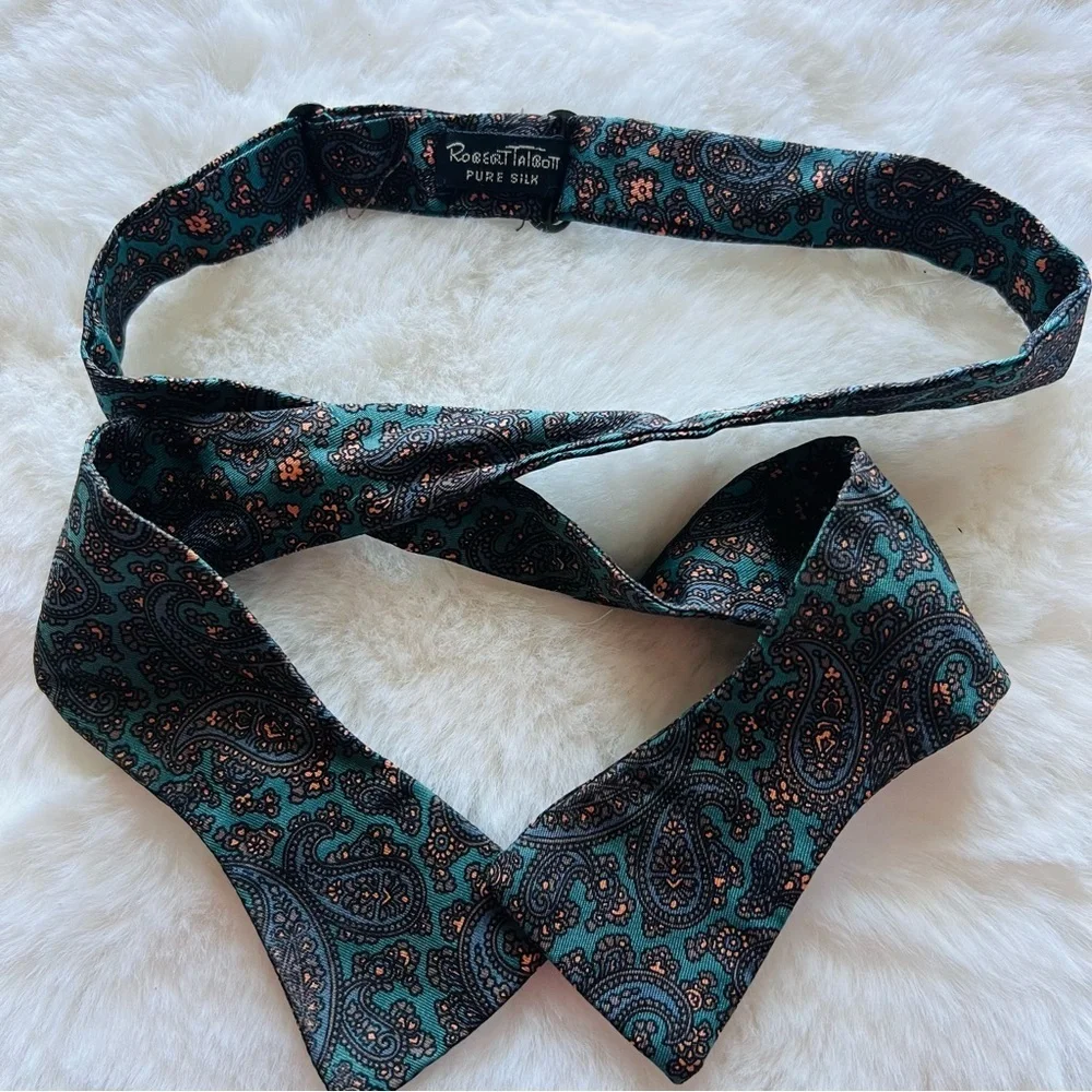 Robert Talbott Pure Silk Self-Tie Bow Tie – Paisley Pattern